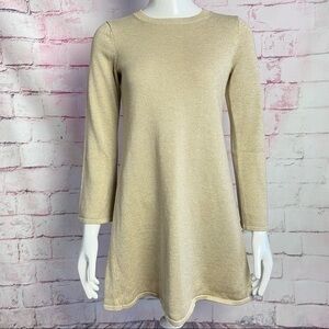 Michael Kors Gold Long Sleeve Dress